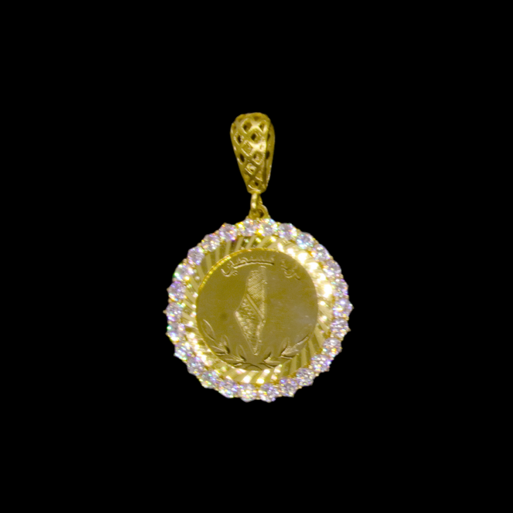 21K Gold Stone Pendant – SW23864